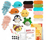 Crochet Animal DIY Kit – 8 Beginner Amigurumi Patterns