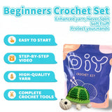 Green Turtle Crochet DIY Kit – Beginner Amigurumi Crochet Kit with Video Tutorial