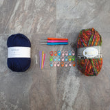 Basic Crochet Beginner Kit with Imported Yarn