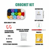 Beginner Crochet Bear Kit – 6 Cute Stuffed Bears DIY Set