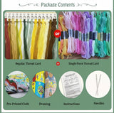 Colorful Bouquet 11CT Printed Fabric Cross-Stitch Kit