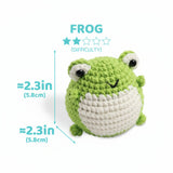 Frog Crochet DIY Kit | Beginner Amigurumi Kit