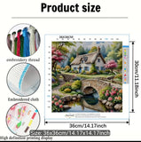 Cottage & Stone Bridge 11CT Cross-Stitch Kit 36x36cm