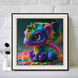 DIY Full Drill 5D Diamond Painting Baby Dragon Carton Animal Mosaic Art Kit