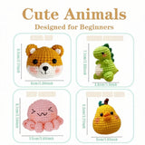 Crochet Animal Kit (8pc) – Beginner Friendly DIY Set