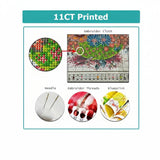 Cottage & Stone Bridge 11CT Cross-Stitch Kit 36x36cm