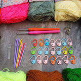 Rainbow 3ply Basic Beginner Yarn Kit with Accessories