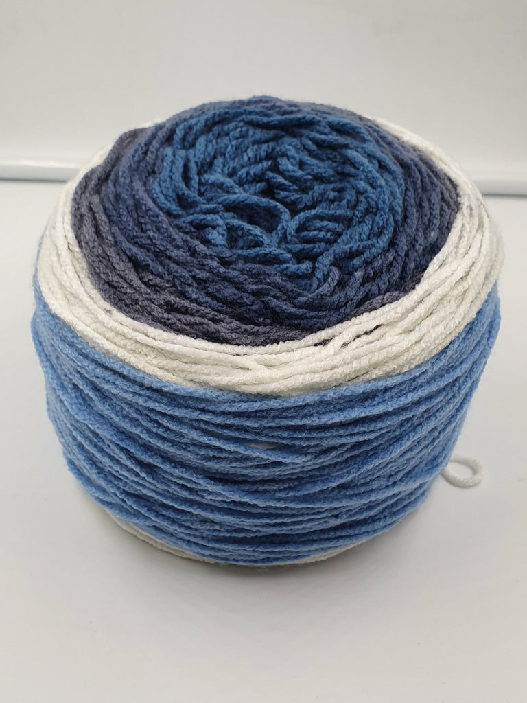 Wool Mix Yarn Cake - Imported Multicolor Gradient Knitting Crochet Yarn Big Ball 200g