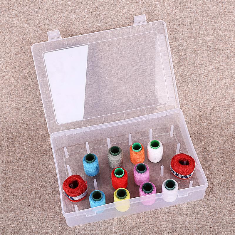 Plastic Sewing Thread (Nalki) Storage Box - 24/42 Spools – Al Saeed ...