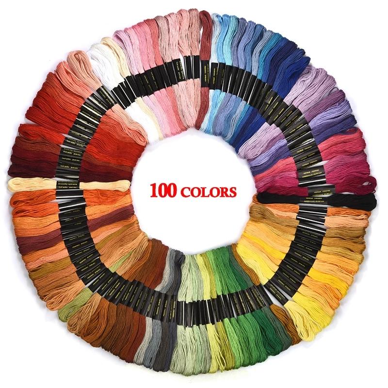 100 Mix Colors Embroidery Thread – Al Saeed Wool House