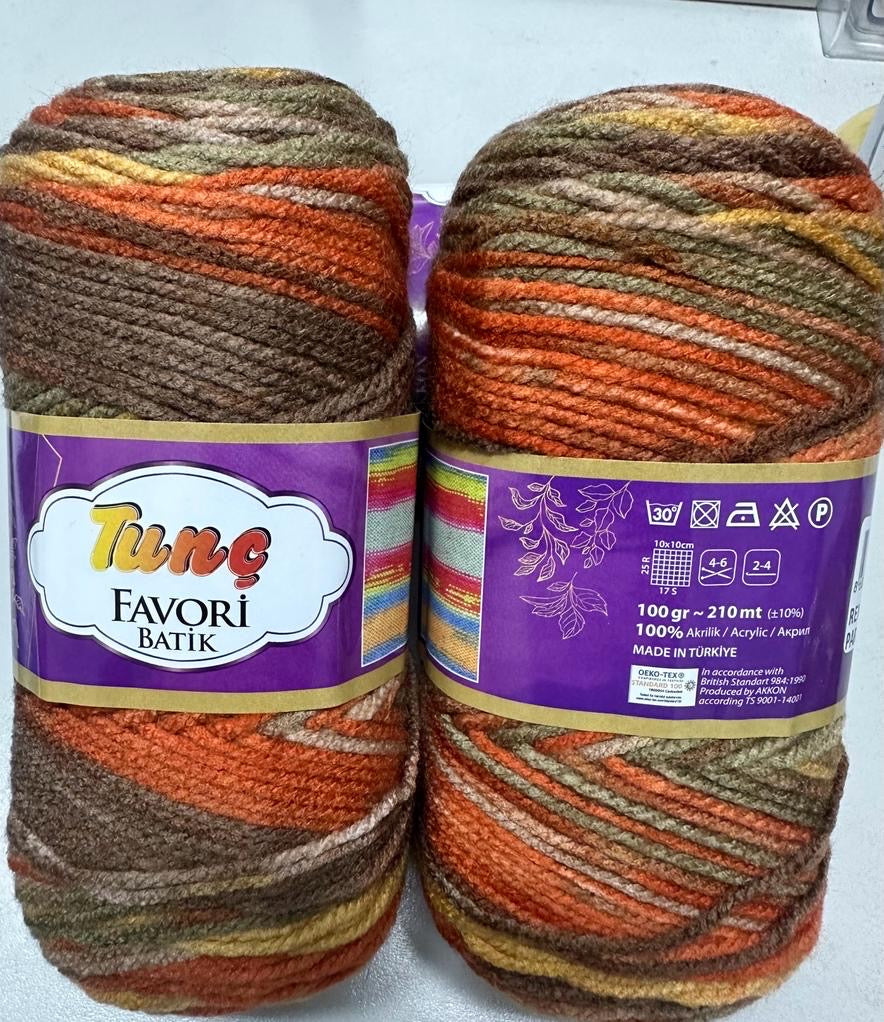 TUNC Favori Batik Yarn Ball