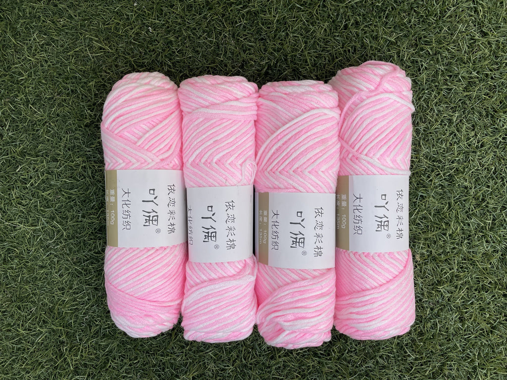 Multicolor Knitting Yarn (Pack of 4 Balls)