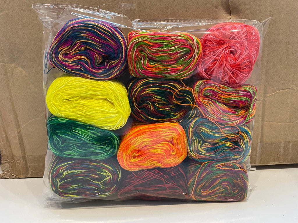 Multicolor Woolen Embroidery Thread (Pack of 12)