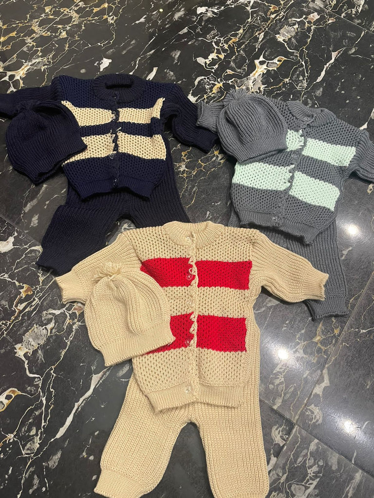 Baby Woolen Set (Pack of 3) - [SALE] - (0-3m)