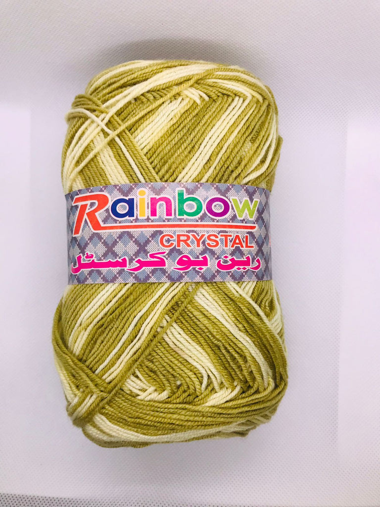 Rainbow Multicolor Crystal Yarn - Pack of 5
