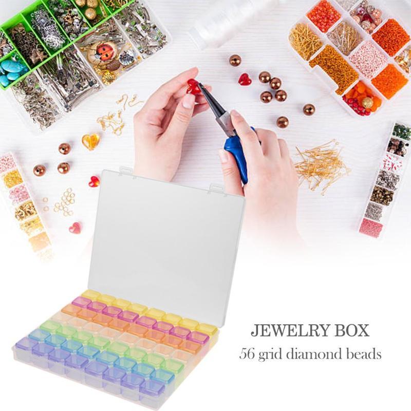Jewelry Box / Diamond Painting Bead Organizer Storage Box 56 Grid
