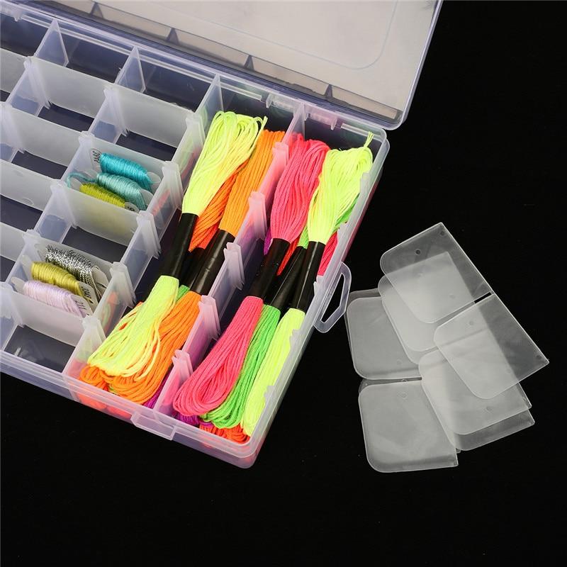best tackle box for embroidery floss 36 Grids Plastic Embroidery Floss Cross Stitch Organizer Storage Box – Al Saeed Wool House