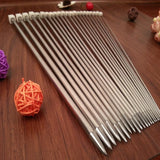 Stainless Steel Knitting Needle Set (11 size)