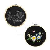 Embroidery DIY Kit (Bamboo Hoop) - 3 Sets