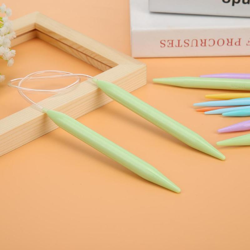 Plastic Circular Knitting Needles - 12 Size