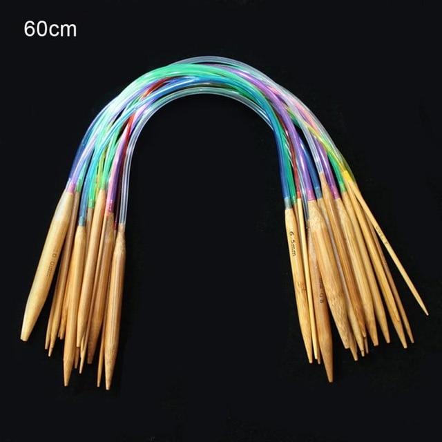 Bamboo Circular Crochet Knitting Needles Set (18 size)