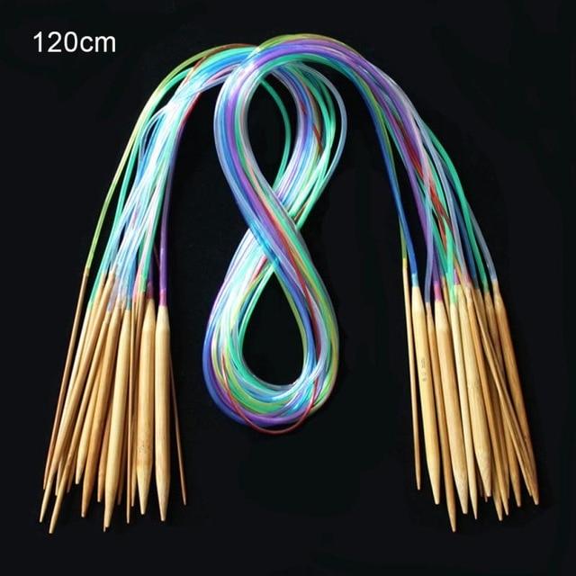 Bamboo Circular Crochet Knitting Needles Set (18 size)