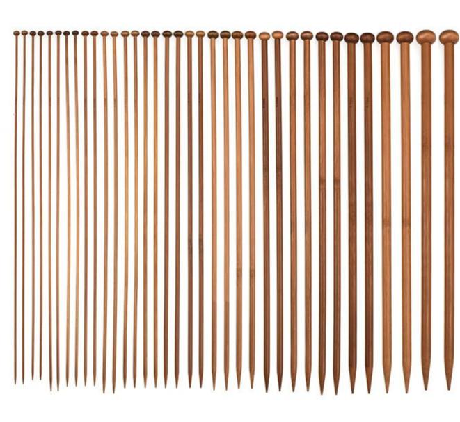 Bamboo Knitting Needles Set (18 Mix Sizes 2.0mm-10.0mm)