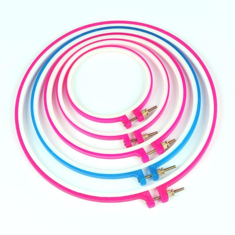 Plastic Frame Embroidery Hoop (5 Size Set)