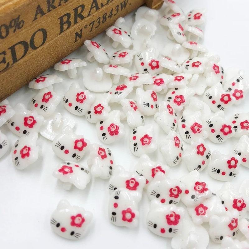 Hello Kitty Plastic Buttons
